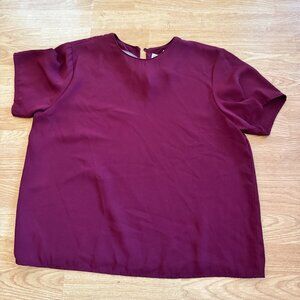 Women's Maroon Dress Shirt